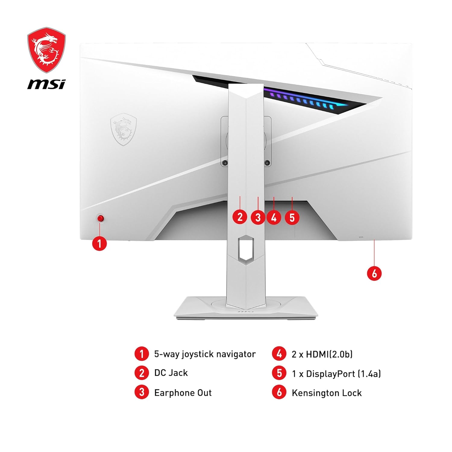 MSI MAG 274QRFW 27 Inch WQHD Gaming Monitor - 2560 x 1440 Rapid IPS Panel, 180 Hz / 1ms GtG, 123% sRGB Colour Gamut, Fan-Less Design, DisplayHDR 400 - DP 1.4a, HDMI 2.0b MSI MAG 274QRFW 27 Inch WQHD Gaming Monitor - 2560 x 1440 Rapid IPS Panel, 180 Hz / 1ms GtG, 123% sRGB Colour Gamut, Fan-Less Design, DisplayHDR 400 - DP 1.4a, HDMI 2.0b